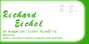 richard eichel business card